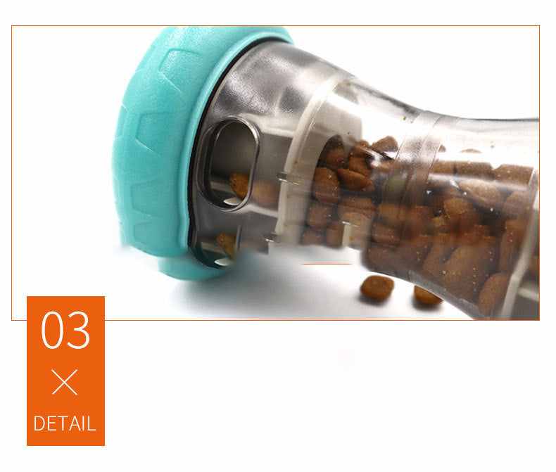 Dog treat dispenser puzzle toy for mental stimulation