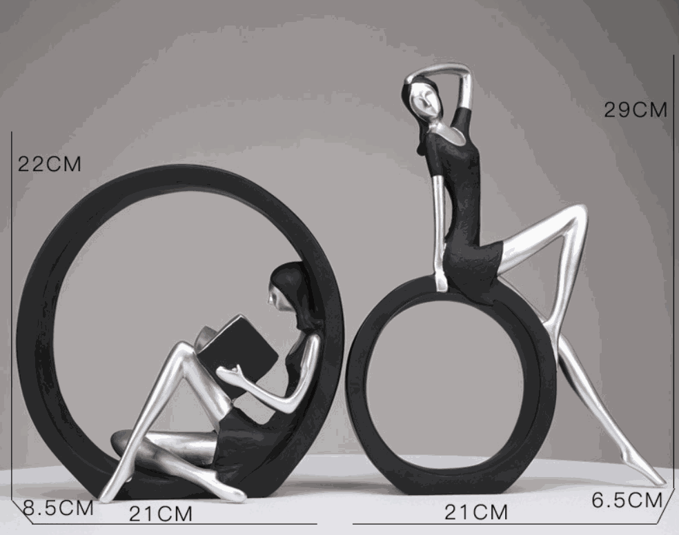 Modern Resin Girl Figurine