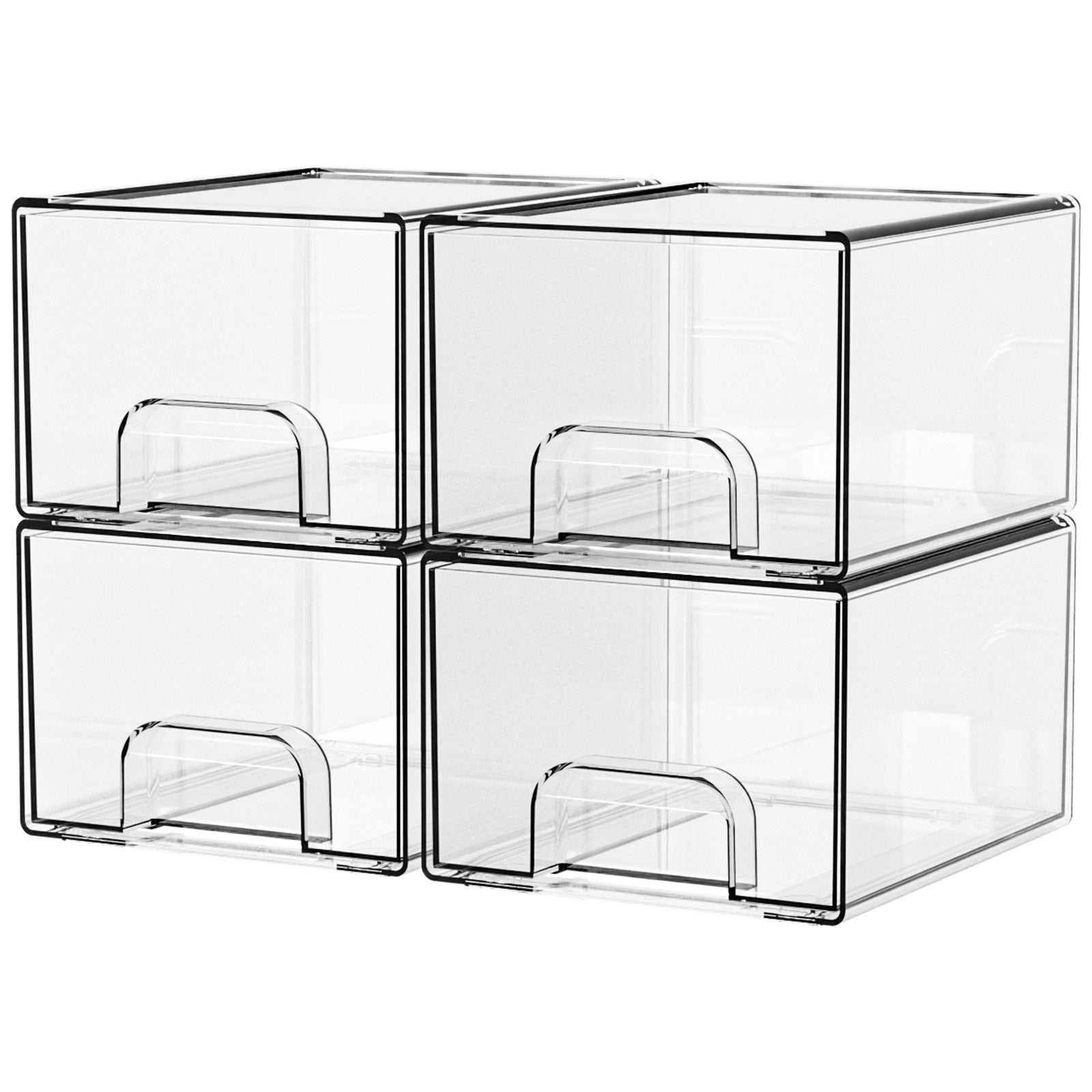 Clear Stackable Storage Drawers