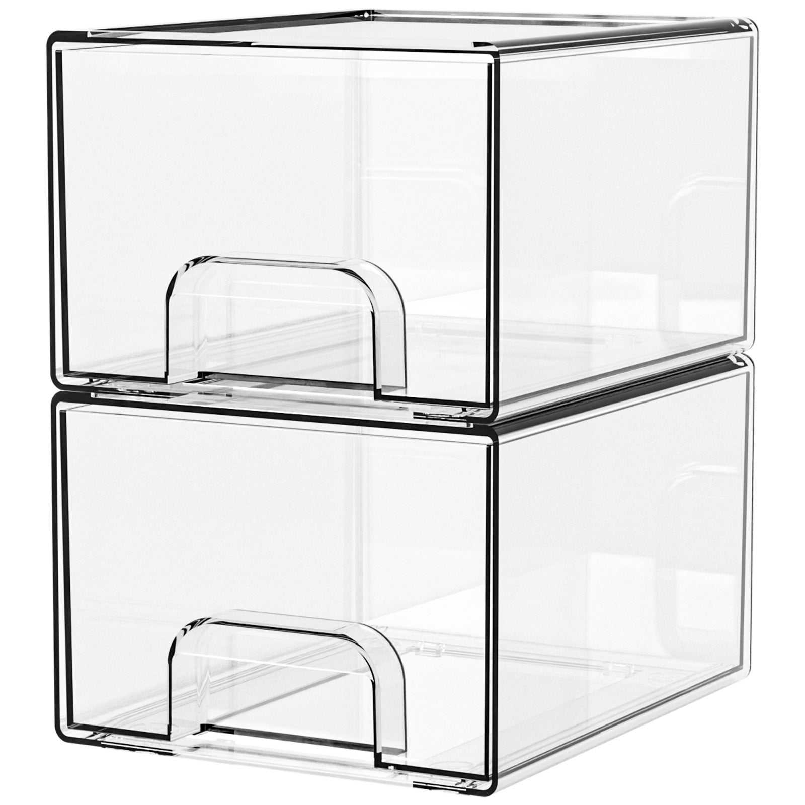 Clear Stackable Storage Drawers