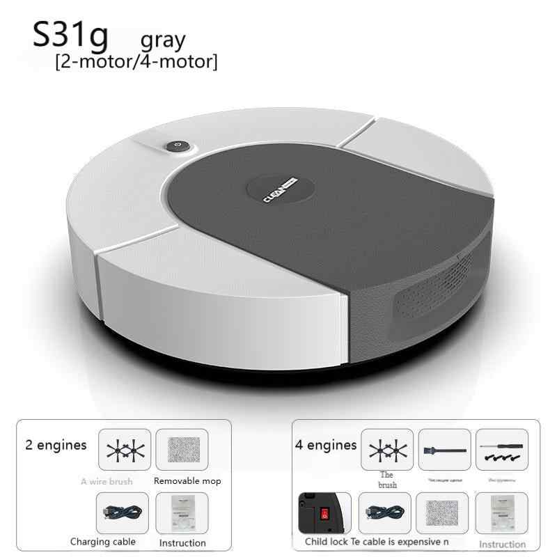 Smart Robotic Vacuum Cleaner with Automatic Self-Cleaning Mop, All-In-One Home Wireless Charging Cleaning Machine