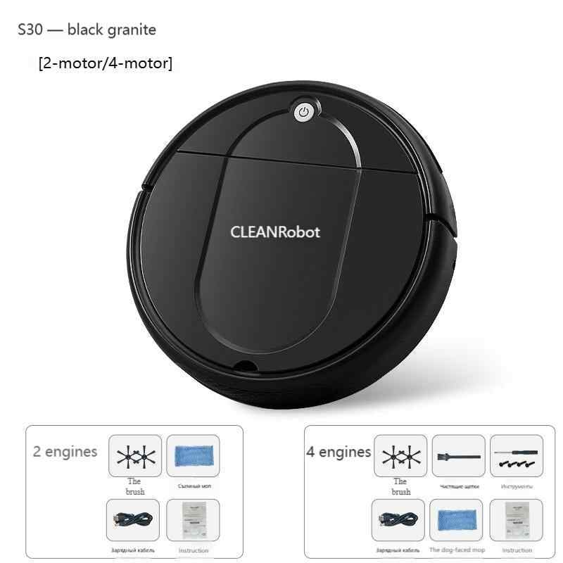 Smart Robotic Vacuum Cleaner with Automatic Self-Cleaning Mop, All-In-One Home Wireless Charging Cleaning Machine