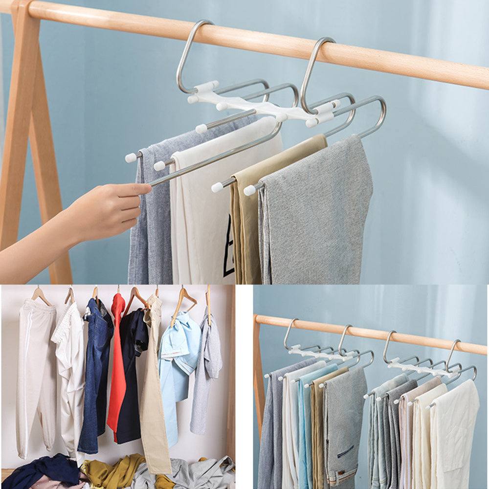 Multi-Functional Stainless Steel Wardrobe Hanger
