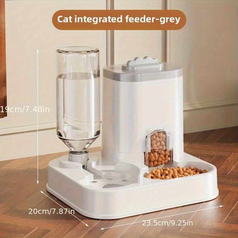 Indoor pet water station providing continuous fresh water for cats and dogs