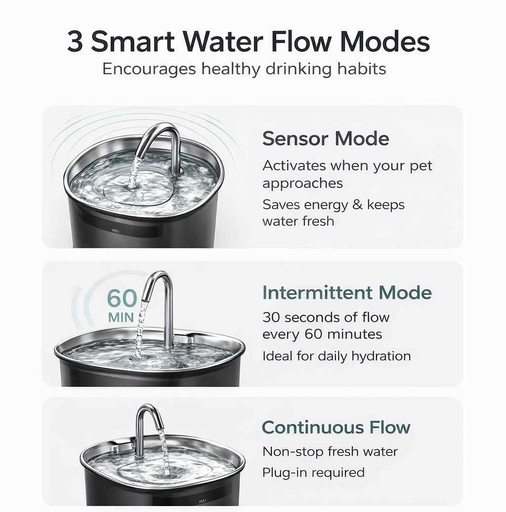 Cordless Cat Water Fountain – 3L Wireless Pet Water Fountain for Indoor Cats