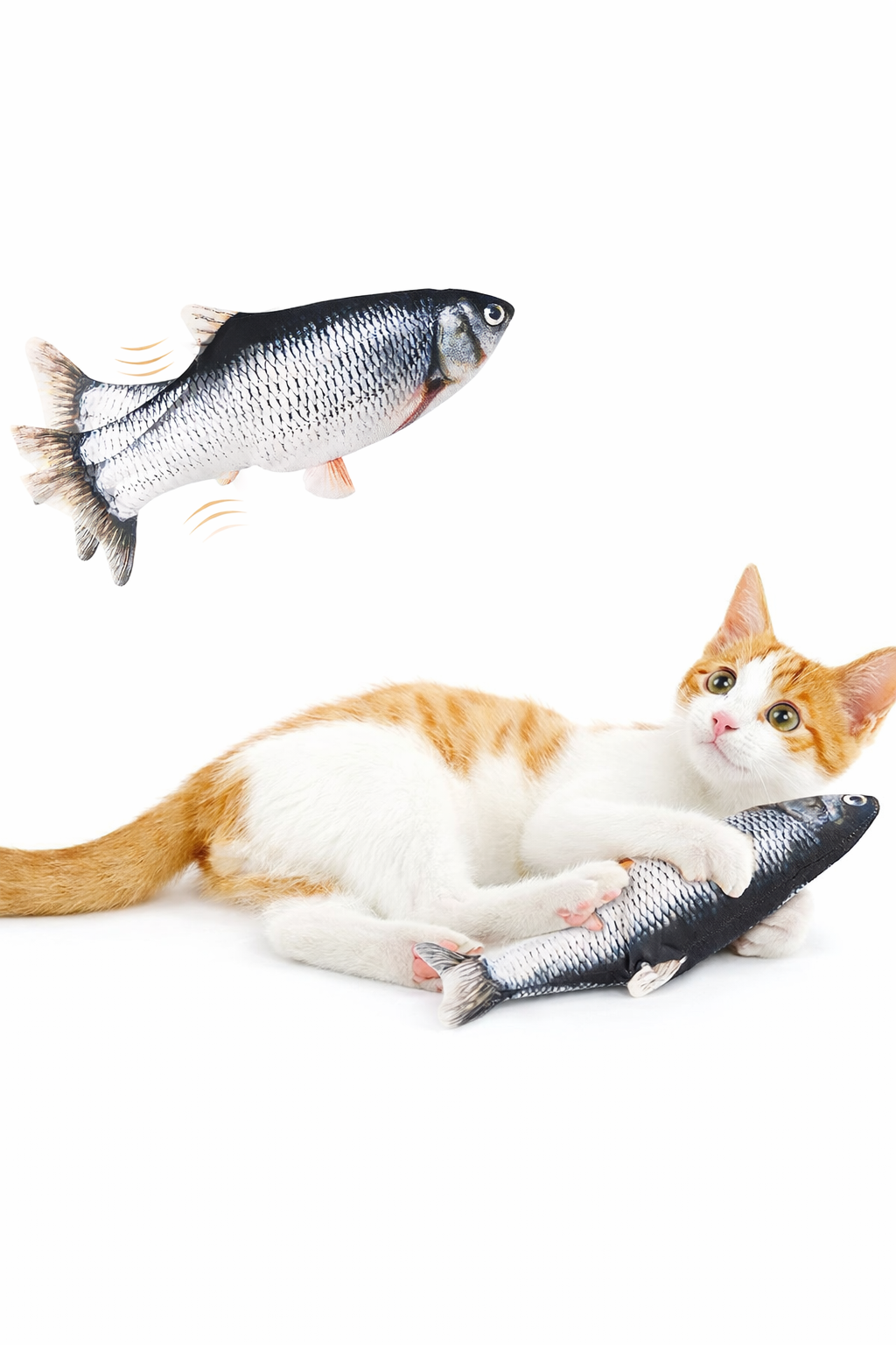 Interactive Floppy Fish Cat Toy (USB Rechargeable)