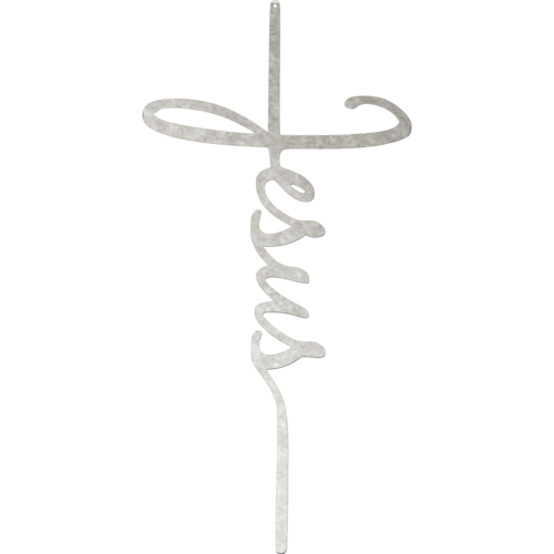 Christian Jesus Cross metal wall art gift for faith-based home décor