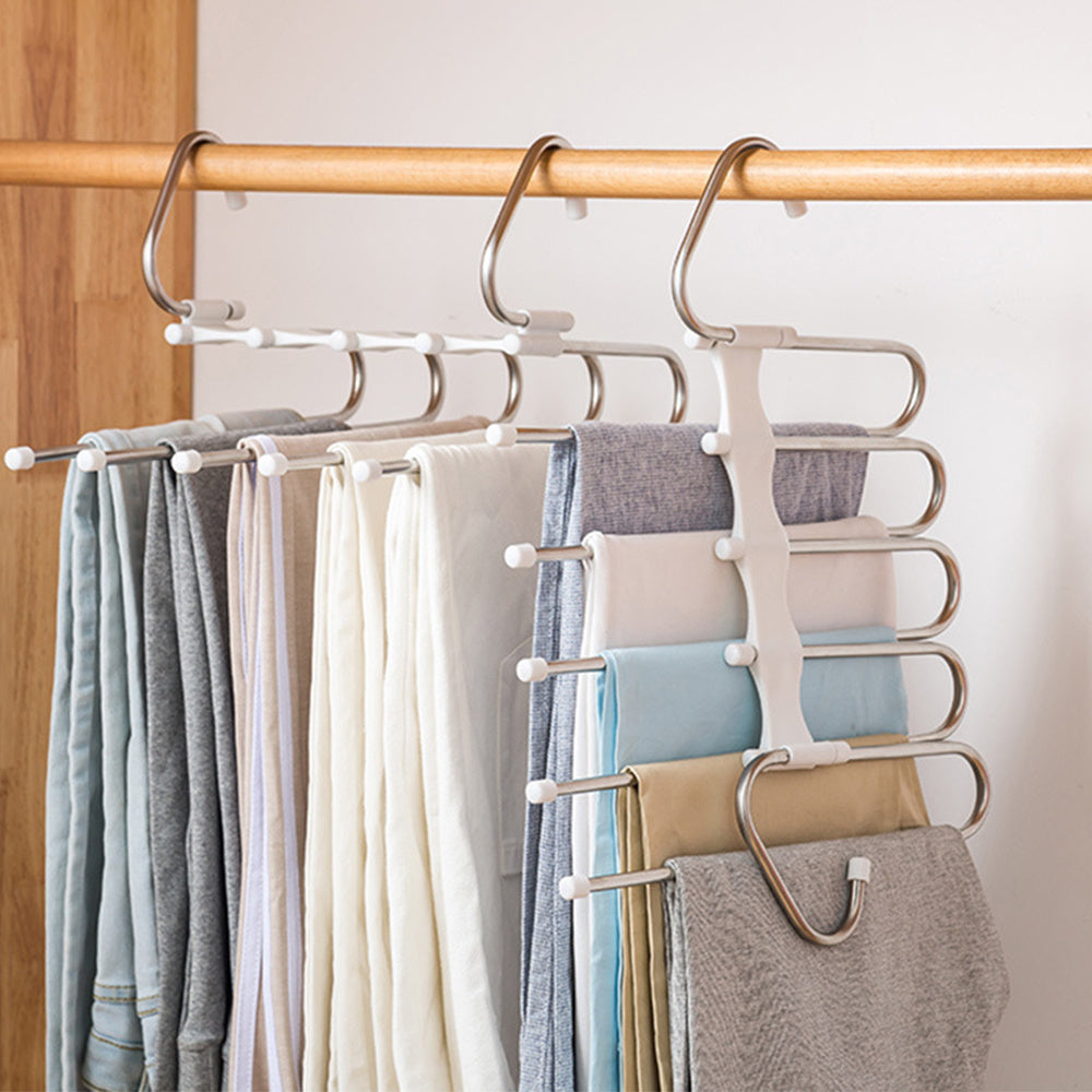 Multi-Functional Stainless Steel Wardrobe Hanger