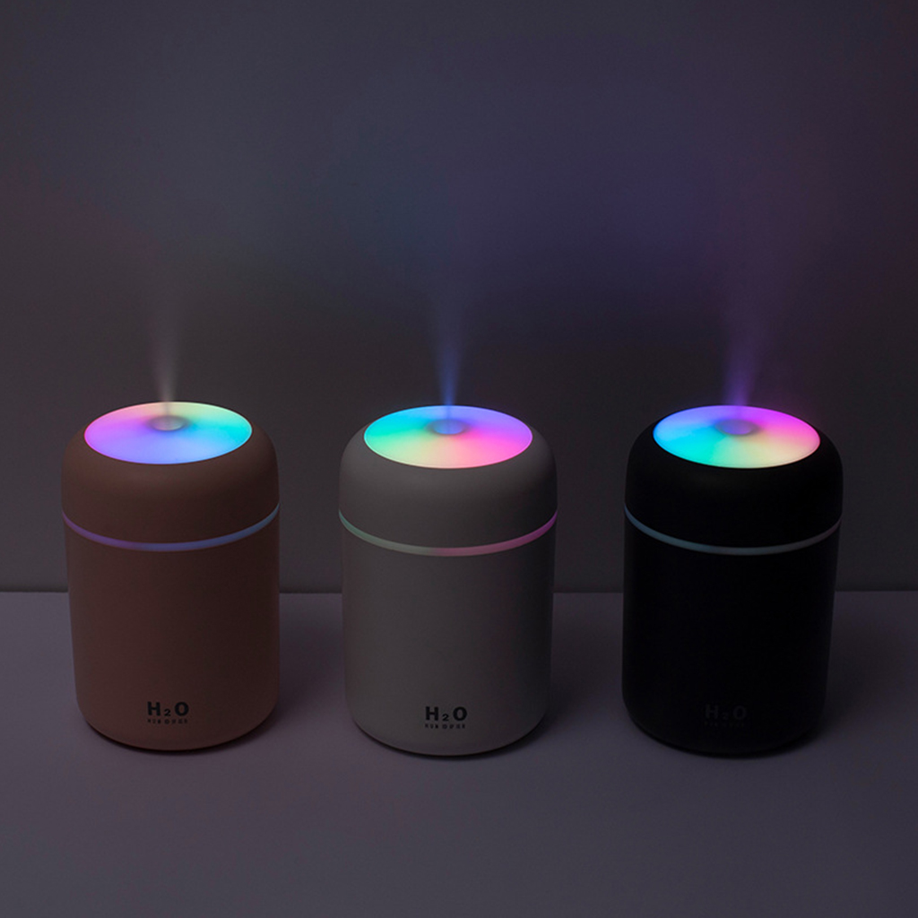 Portable essential oil diffuser with colorful LED night light