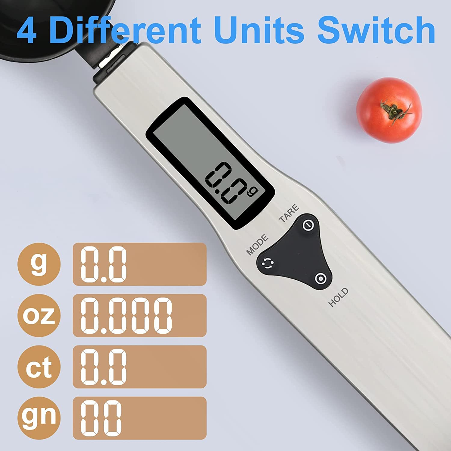 Digital food measuring spoon scale for spices and ingredients