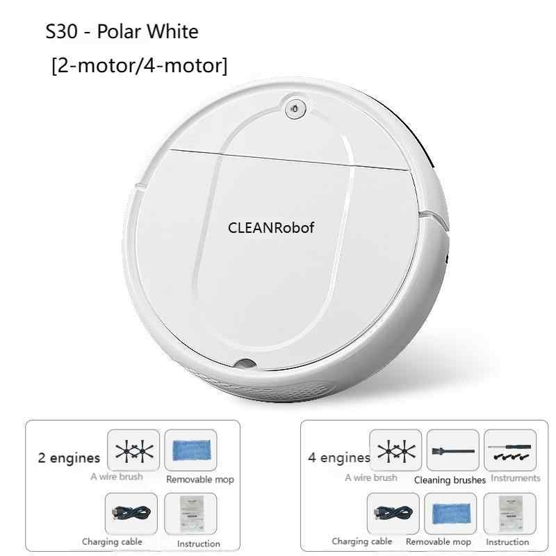 Smart Robotic Vacuum Cleaner with Automatic Self-Cleaning Mop, All-In-One Home Wireless Charging Cleaning Machine